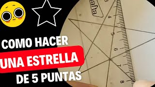 COMO HACER una ESTRELLA de 5 puntas ⭐️ HOW to MAKE a 5 POINT STAR ⭐️ [upl. by Odracir]