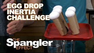 Egg Drop Inertia Challenge  The Spangler Effect [upl. by Assilram59]