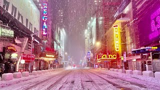 New York Citys Major Snowstorm in 5 Years [upl. by Aeki700]