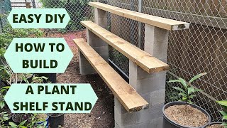 DIY How to build a simple Plant Stand  Plant Shelf [upl. by Atwekk611]