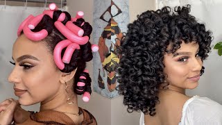 Heatless Flexi Rods  NightMorning Routine [upl. by Artima632]