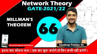 Lec 66 MILLMANS THEOREM  NETWORK THEORY [upl. by Nightingale]