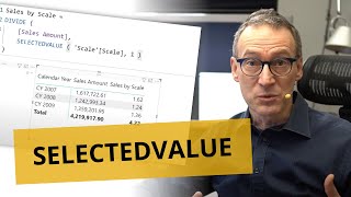 Using the SELECTEDVALUE function in DAX [upl. by Llebyram]