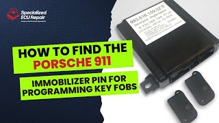 How to find the Porsche 911 Immobilizer Learning PIN Code to add amp program key fob remote controls [upl. by Bellda]