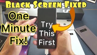 Galaxy S10S10ES10 How to FIX Black Screen 2 Ways [upl. by Tomi927]