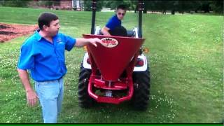 Agrex Fertilizer Spreader in Action by Everything Attachments [upl. by Naima]