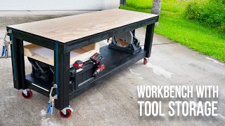 How to make A Workbench  DIY WOODWORKING [upl. by Anaile]