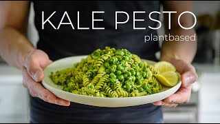 What to make when you cant be bothered Try this QUICK Kale Pesto Pasta Recipe [upl. by Nadual]