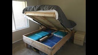 DIY Storage Bed with Gas Spring Assist [upl. by Pleione]