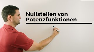 Nullstellen von Potenzfunktionen  Mathe by Daniel Jung [upl. by Hbaruas]