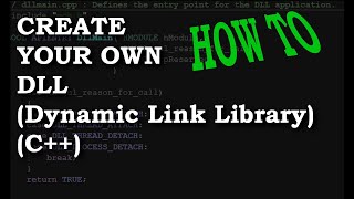 HowTo Create And Use A DLL Dynamic Link Library with C MSVC Visual Studio 2019 Walkthrough [upl. by Sonaj629]