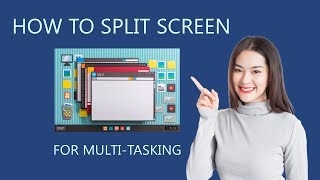 How to Split Screen for MultiTasking using Windows 10 Snapping [upl. by Kabab995]