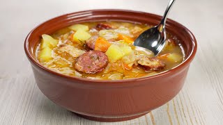 The Famous Polish Cabbage Soup KAPUŚNIAK Old Fashioned Cabbage Soup Recipe by Always Yummy [upl. by Akyre59]