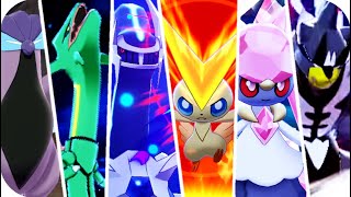 Pokémon Sword amp Shield  All Legendary Pokémon Signature Moves Crown Tundra [upl. by Aerdnu721]