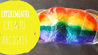 CREA TU ARCOIRIS ARCOIRIS CON SERVILLETAS EXPERIMENTO [upl. by Hartnett]