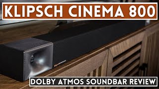 The klipsch Cinema 800 Dolby Atmos Soundbar Review  Best in 2021 [upl. by Aelsel]