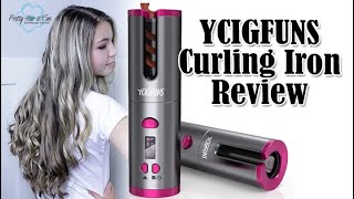 CORDLESS CURLING WAND YCIGFUNS Curler Review [upl. by Deacon]