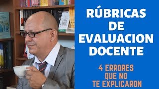 RUBRICAS DE EVALUACION DOCENTE [upl. by Akienaj]