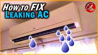 Fix AC Leaking Water Inside the House in 10 Seconds  Air Conditioner Maintenance Tips [upl. by Eiznyl]