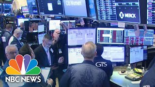 Stock Trading Halted After Markets Plunge At Market Open  NBC News [upl. by Linkoski513]