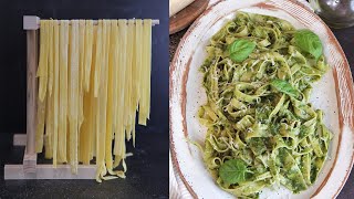 Homemade Pasta with Pesto [upl. by Vassily132]