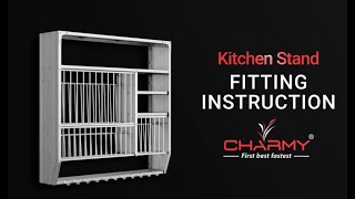 CHARMY Kitchen Rack Assembly Fitting Instruction [upl. by Nazler]