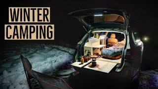 How To Stay Warm Winter Car Camping [upl. by Epillihp964]