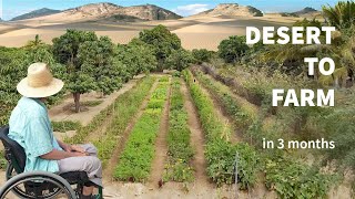 How He Turned Desert Sand Into Fertile Farm Land In 3 Months [upl. by Napas662]