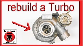 how to rebuild a used turbocharger [upl. by Motteo683]