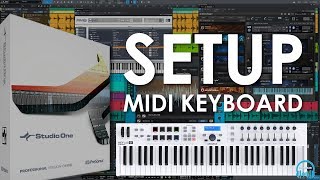 Studio One  Setup MIDI Keyboard Use Keys Faders Knobs Buttons and Transport [upl. by Eylrac]