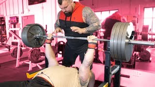 500LB BENCH PRESS WITH EDDIE HALL [upl. by Ahseki]