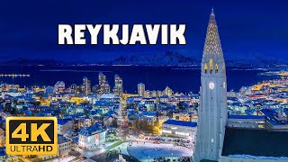 Reykjavik Iceland 🇮🇸 4K Drone Footage [upl. by Intisar]