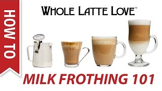 Milk Frothing for Beginners [upl. by Idnem]