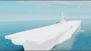 Aircraft Carrier Ark Royal tutorial Roblox Plane Crazy Hull amp Superstructure [upl. by Leverick522]