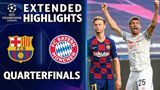 Barcelona vs Bayern Munich  Champions League Quarterfinal Highlights  UCL on CBS Sports [upl. by Norrab105]