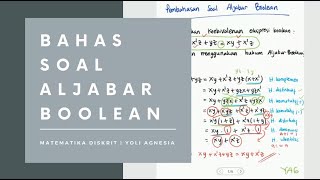 Pembahasan Soal Aljabar Boolean  Matematika Diskrit [upl. by Zina284]