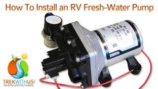 How to Install a SHURflo Fresh Water Pump  RV DIY [upl. by Acisset554]