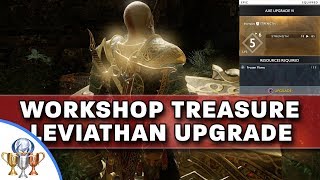 God of War  How to Upgrade Leviathan Axe to Level 6 AND Darkness and Fog Workshop Treasure [upl. by Staford]