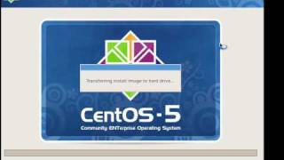 Installing CentOS 5 Linux Minimum Install [upl. by Elvie]