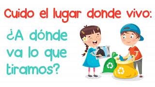 ¿A dónde va lo que tiramos La basura y el cuidado del medio ambiente  C del medio Primer grado [upl. by Mcgill]