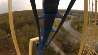 Oziris POV Parc Asterix 2012 Roller Coaster Onride Front Seat View Paris France [upl. by Nifares]