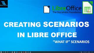 USING quotWHAT IFquot SCENARIO IN LIBREOFFICE CALC [upl. by Brezin]