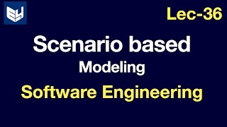 Scenario Based Modeling   Software Engineering  SE  Lec36  Bhanu Priya [upl. by Annek]