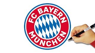 How to Draw the FC Bayern Munich Logo [upl. by Antonina63]