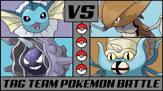 VAPOREON amp CLOYSTER vs KABUTOPS amp OMASTAR [upl. by Erick]