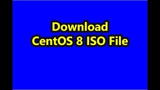 Download CentOS 8 ISO File [upl. by Anihsak700]