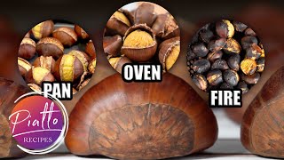 How to ROAST CHESTNUTS at Home in an Oven in a Pan and on an Open Fire [upl. by Reel90]