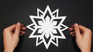 Paper Snowflake  EASY DIY [upl. by Alrats]