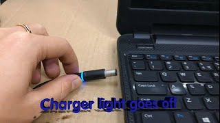 Dell Inspiron 3521  Charger light goes off when plug it into the laptop [upl. by Linis588]