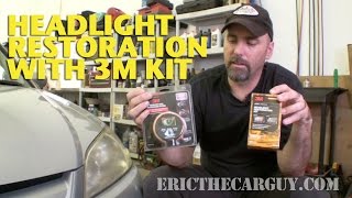 Restoring Headlights with 3M Kit EricTheCarGuy [upl. by Ahkihs]